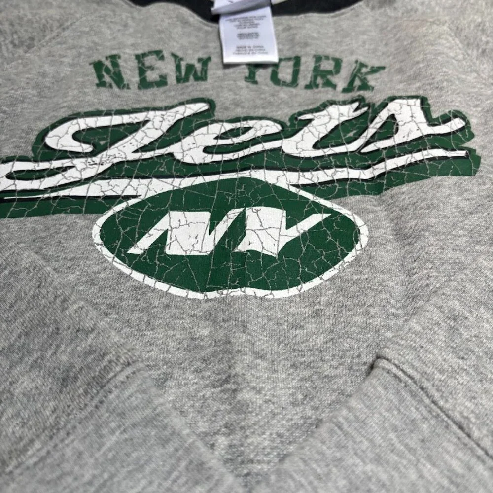 NFL Girls New York Jets Long Sleeve Crop Top (7/8)